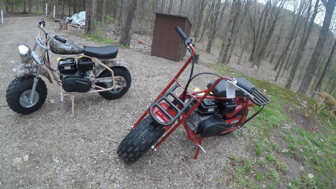 Coleman CT200U & CT200EX MINIBIKE Trail Test YouTube