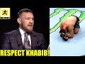 Conor McGregor Reacts to Khabib choking out Justin Gaethje and then announcing his retirement,Dana