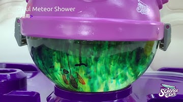 Colorful Meteor Shower - Science can Bubble Science Experiment Super Lab