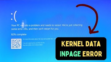 How to Fix Kernel Data Inpage Error on Windows 11