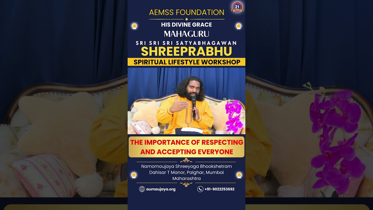 The Importance of Respecting and Accepting Everyone | MahaGURU | Spiritual Lifestyle Workshop #short