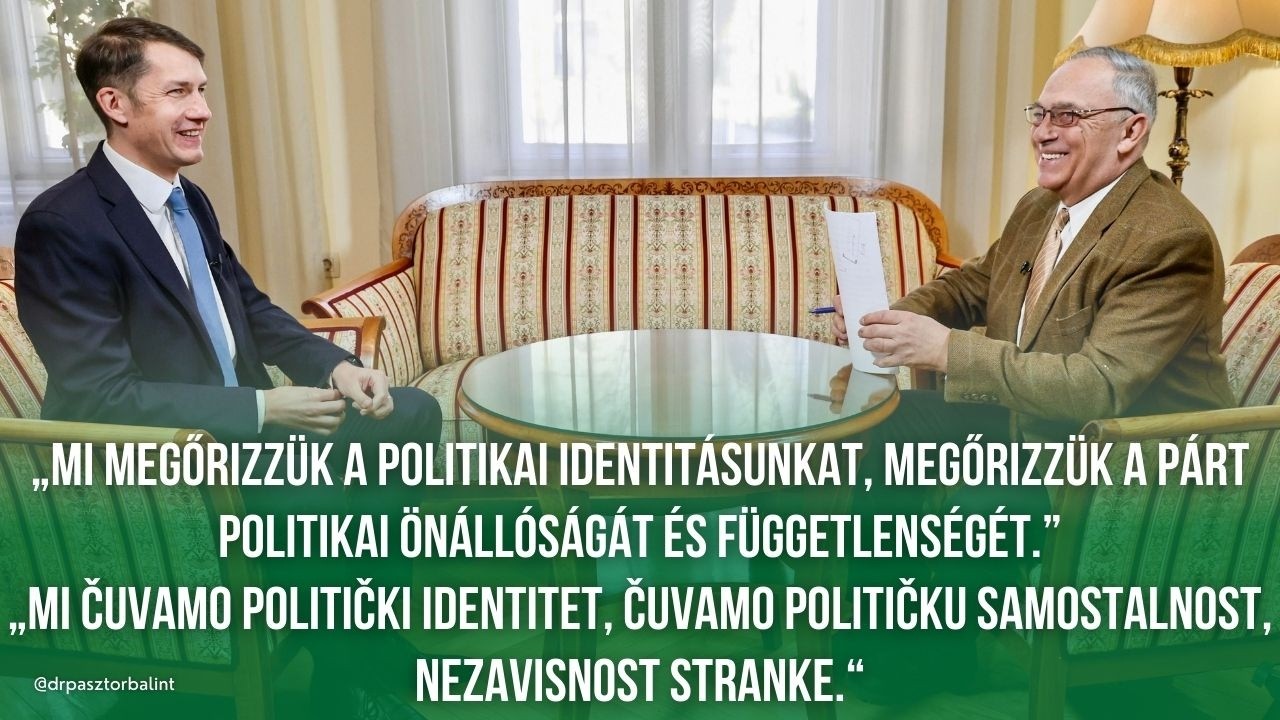 Politbiro (RTV 1) - Interjú dr. Pásztor Bálinttal, a VMSZ elnökével