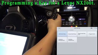 The Xtool D8BT Programming a Key for a Lexus NX200t after 2 other Scan Tools failed.