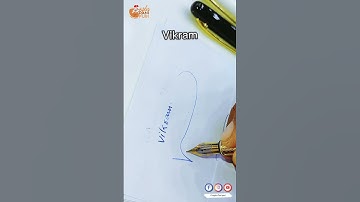 Beautiful Signature | Vikram #sign #reel #insta #fb #short #viral #couplespanipuri