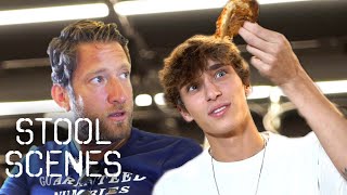 Josh Richards Comes to Barstool HQ to Try Dave Portnoy's Frozen Pizza | Stool Scenes