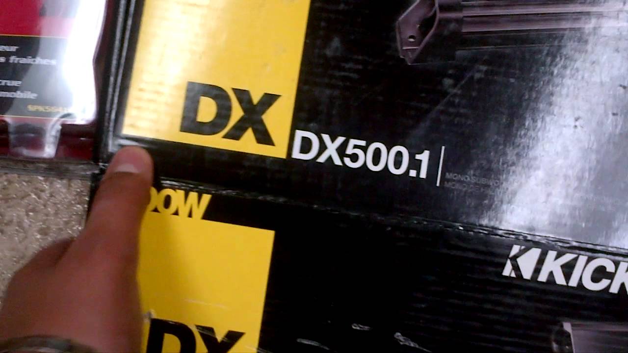 12" Kicker sub, amp, and kenwood stereo unboxing YouTube