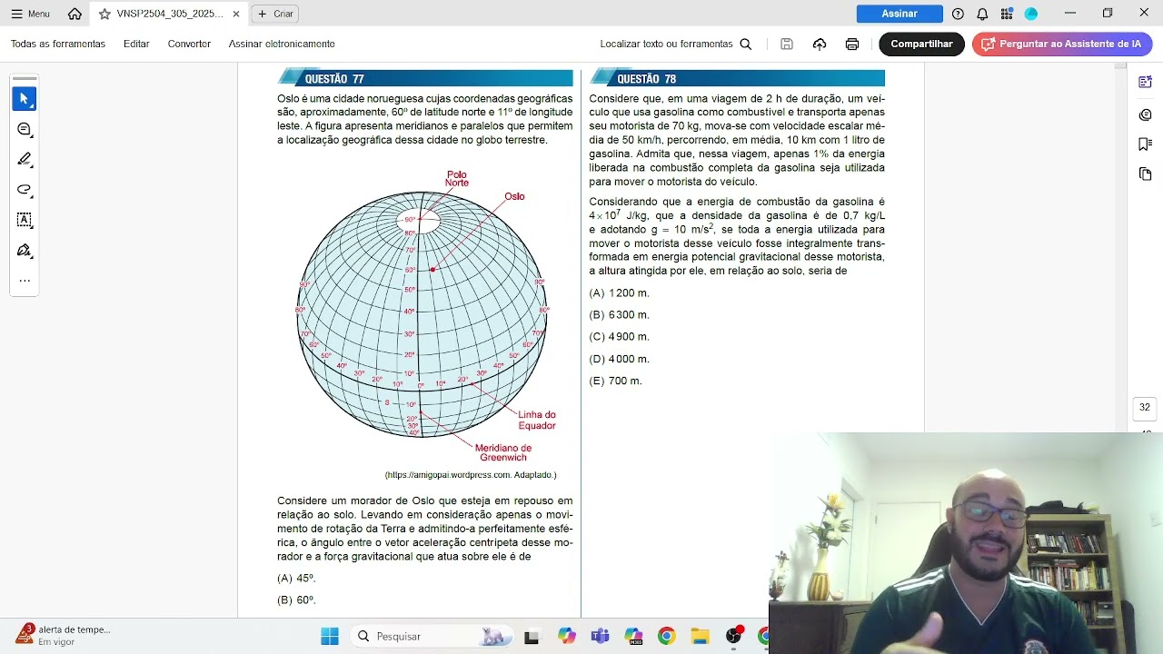 CORREÇÃO FÍSICA UNESP 1ª FASE 2026