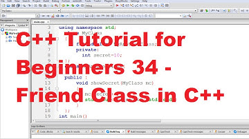 C++ Tutorial for Beginners 34 - Friend Class in C++
