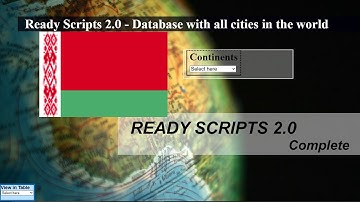List of cities and provinces in Belarus database - Ready Scripts 2.0