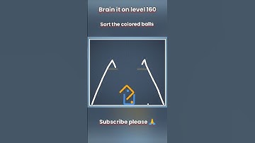 Brain it on level 160 | sort the colored balls #shorts #gaming #gameplay #brainiton #viral