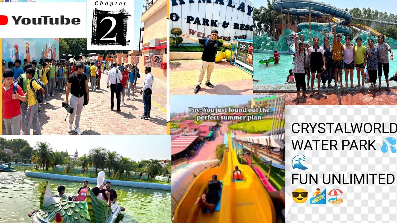 Crystal World Waterpark 2025 | Haridwar Water park - School Trip 🧳 Fun Unlimited
