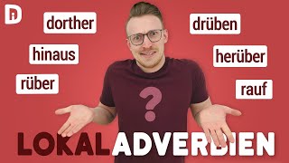 Adverbien DRÜBEN, RÜBER, HINÜBER, HERÜBER usw. | Deutsch lernen B1 B2 C1 Wortschatz & Grammatik