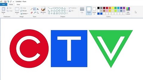 How to draw the CTV Television Network logo using MS Paint | How to draw on your computer