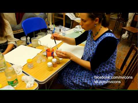 Иконопись. Наталья Воронцова. Знакомство с красками (1).