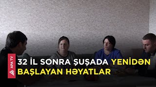 Ərinin şəhid olduğu binaya köçən qadın: "Ən böyük arzusu oğlumuza Şuşada ev almaq idi" - APA TV