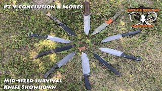 TOP 10 Mid Size Survival Knives Pt 9 Conclusion & Scores