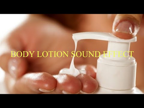 APPLYING BODY LOTION SOUND | SFX SOUND | AUDIOMATIC