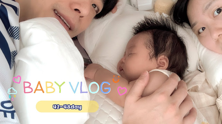 [육아 vlog] 42~48일의 기록 | 주먹고기가 맛있어졌어요😋 | 먹성 좋으면 침이 많다던데, 혹시 너도..? | 눈에 띄게 성장한 한 주