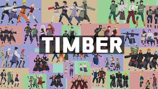 HAPPY NEW YEAR!!! Pitbull ft. Ke$ha - Timber - NARUTO CHARACTERS | Naruto MMD