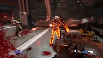 Doom 2016 - Argent Facility Destroyed: Pinky Introduction (Keycard) Gameplay, VEGA Dialogue PS4