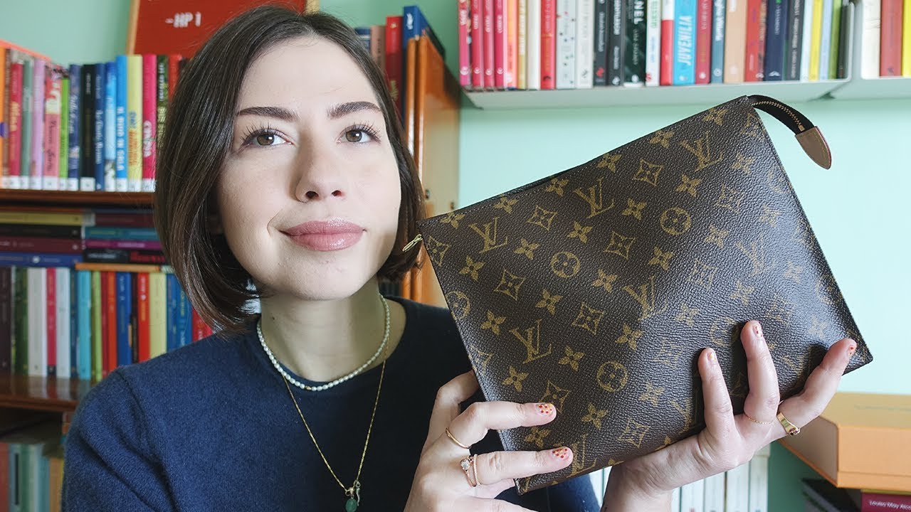 Louis Vuitton Pouch Toiletry Monogram 26 of Katerina Themis on the  Instagram account @katerina_themis