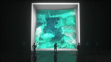Immersive Data Sculpture | Art Installation | Touchdesigner Particles | Refik Anadol | 3D Billboard