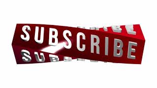 Youtube Animated Green screen Subscribe button with bell icon sound tan tan /click subscribe button