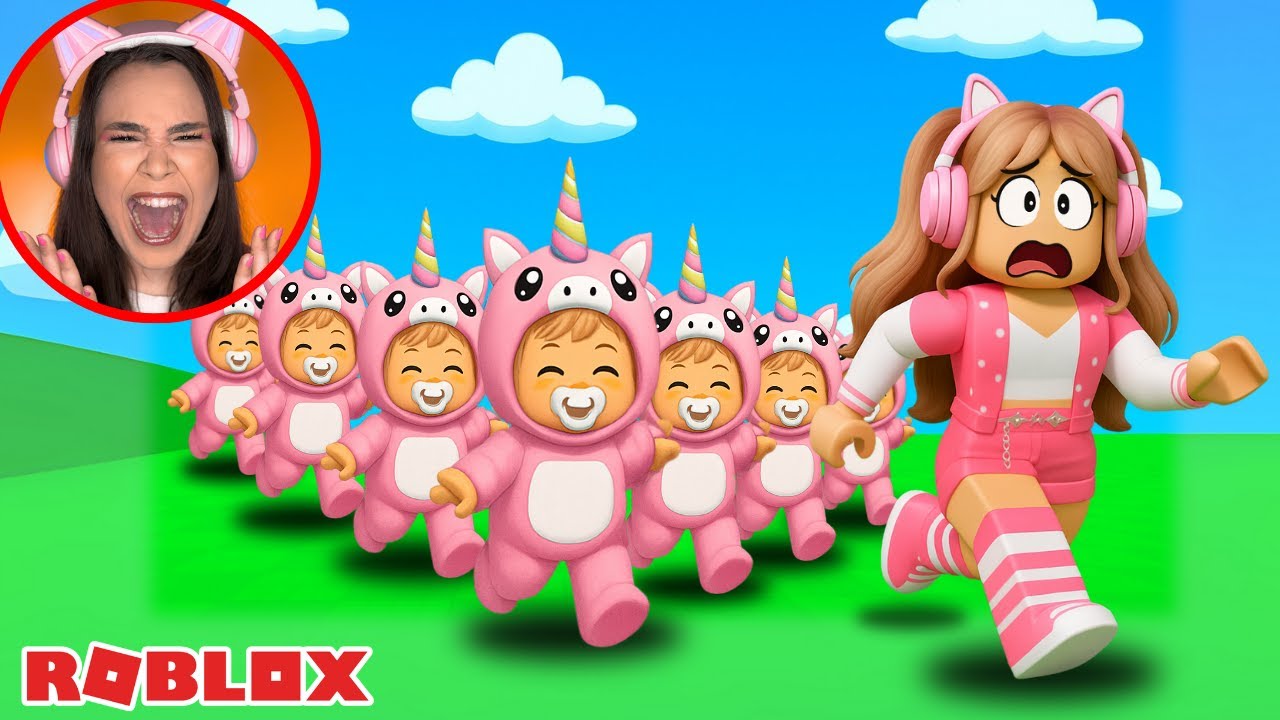 O EXÉRCITO DE CLONES DA BABY ESTÃO ME ATACANDO no ROBLOX!