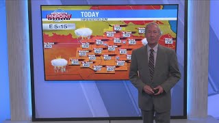 Turning hot and humid Saturday