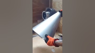 Making a cyclone out of sheet metal for dust collection system
