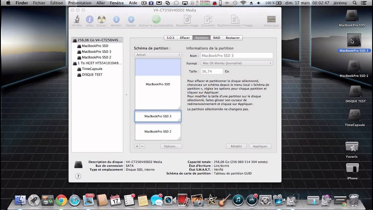 partionner un DD sous OS X