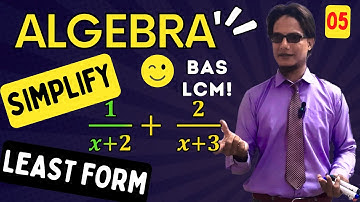 How to simplify  Algebraic fractions by using LCM |Hindi Urdu|  Ex 3.1 Q4 Parts i & ii 9 class math