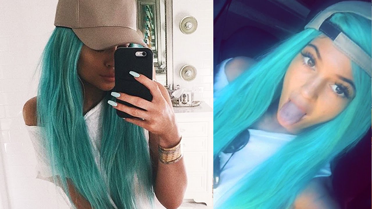 Kylie Jenner Rocks New Blue Hair YouTube