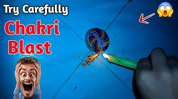 Chakri Blast Crackers 😱 Amazing Cracker experiment😜 Diwali cracker testing 2025 #crackers