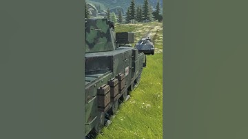 light tank brutally crashes into heavy tank