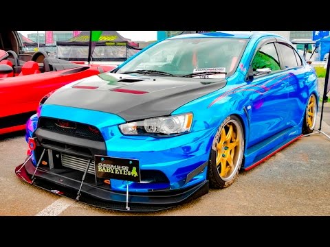 Hd Mitsubishi Lancer Evolution X Gsr 三菱ランエボxカスタム スタンスネーション東京16 ميتسوبيشي لانسر إيفوليوشن Youtube