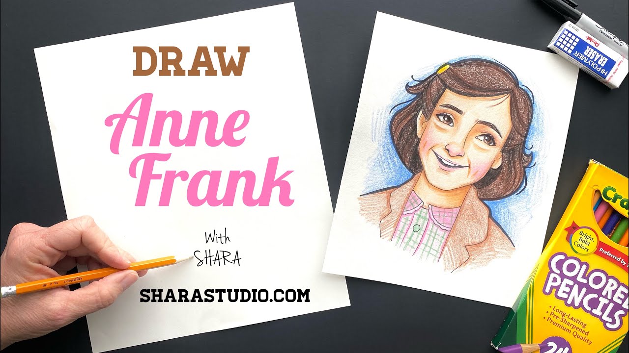 ArtStation  Drawing of Anne Frank