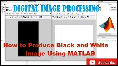 How to Produce Black and White Image Using Matlab