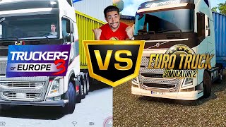 مقایسه دو بازی محبوب کامیون روی اندروید و کامپیوتر /Europe truck vs truckers of Europe 3