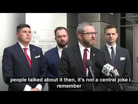Polish MPs Protest Under Australian Embassy Over Human Rights Issues - TRANSLATED