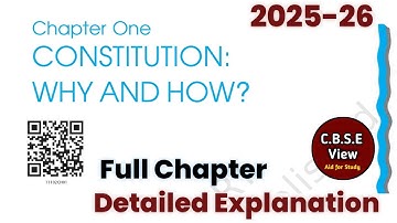 Constitution : Why and How ? Class 11th Political Science | Ch 1 Political Science class 11th 2023
