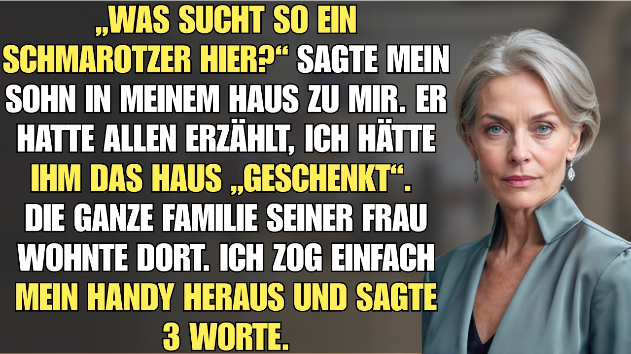 Mein Sohn rief: „Was sucht so ein Schmarotzer wie du HIER?“ Also habe ich rasch den Strom abgedreht.