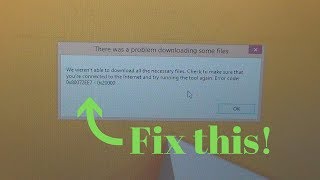 How to fix error We weren