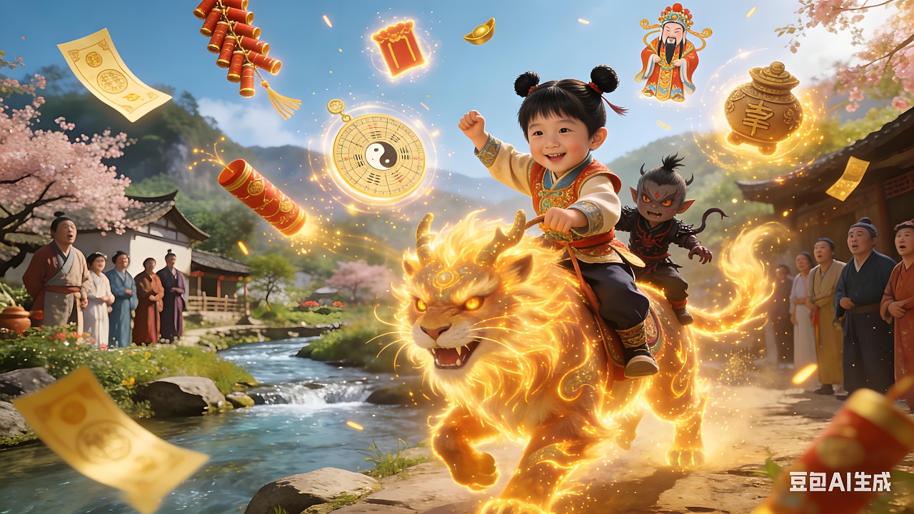 萌娃下凡渡劫，收妖当小弟！