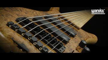 Warwick Custom Shop Masterbuilt - Corvette $$ - 7 String - 3/8" Spalted Maple Burl #17-3514