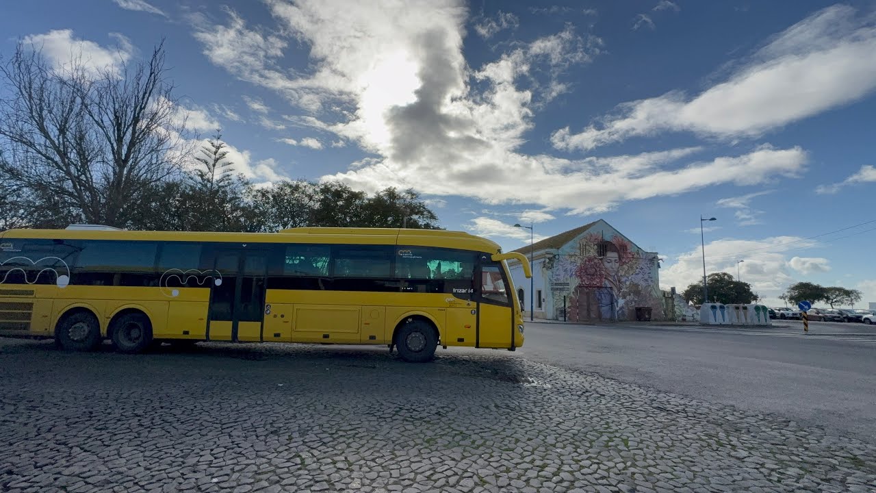 Portugal 144 Small town Montijo - Bus no.4707 riding ②｜from Gare do Oriente 24-C｜to Praça Gomes Fre…
