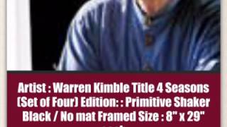 Warren Kimble Framed Art Set:Four Seasons Series - GalleryDirectArt.com