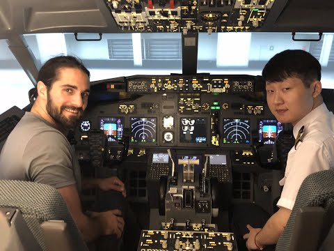 Seth Rollins pilots a 737 in Shanghai