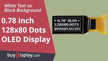 White 0.78 inch OLED Display Panel 128x80 4-wire SPI interface SH1107