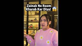 Zainab ruined the room! 😱 #dailyvlog #iqreeb #sistrology #sistrologyvlogs #ytshorts #shorts